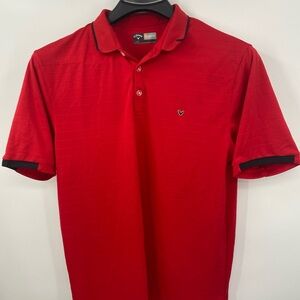 Callaway Opti-Dri Men's Red Golf Polo Shirt - Size Large